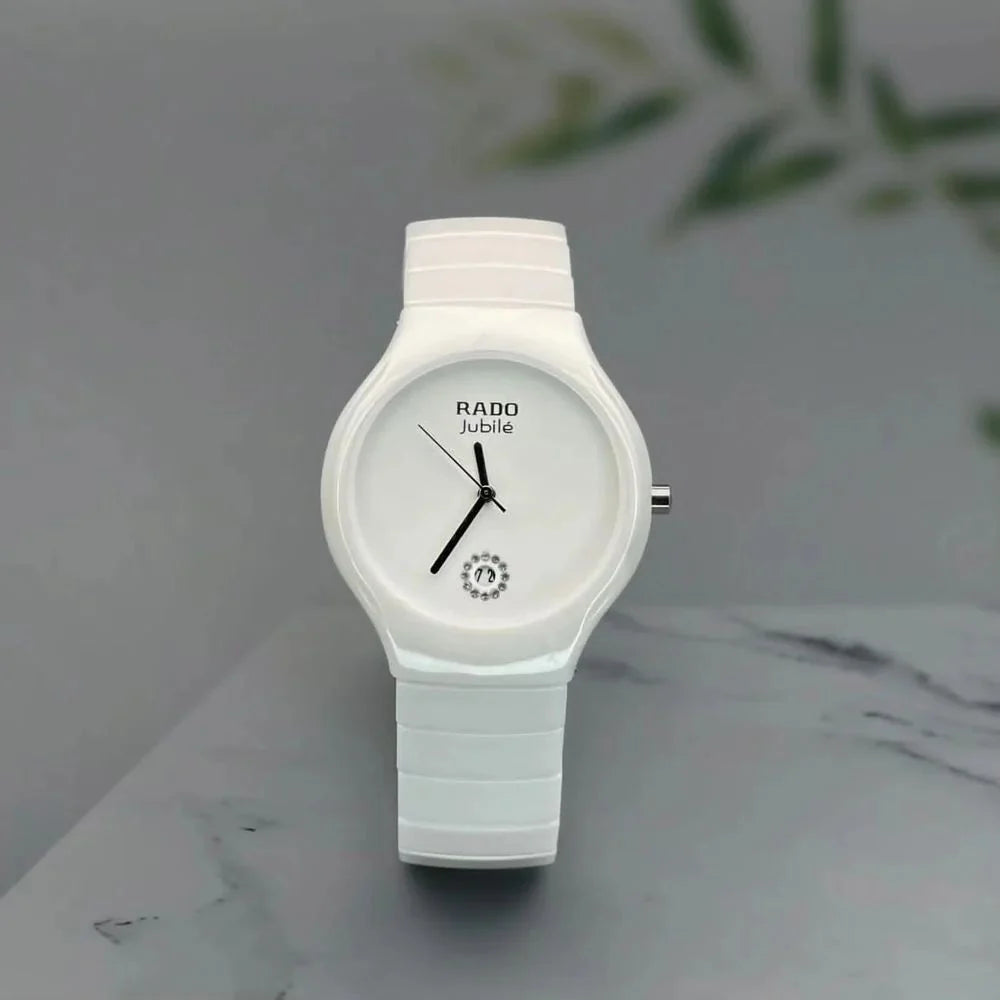 Rado White Jubile Ceramic Body Watch For Men