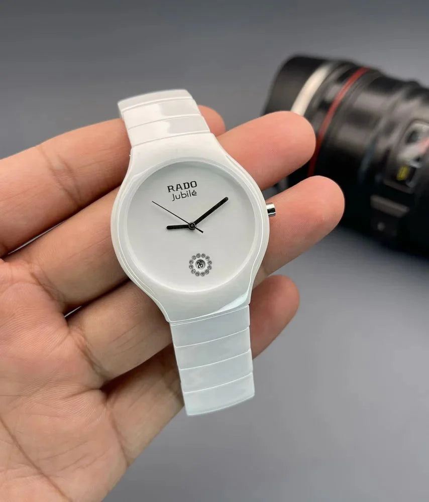 Rado White Jubile Ceramic Body Watch For Men