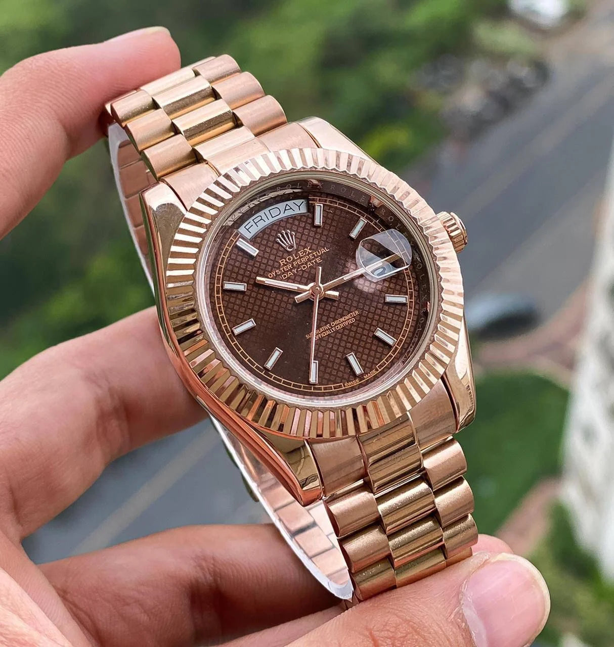 Rolex Full Metallic Automatic Classic Men's Watch