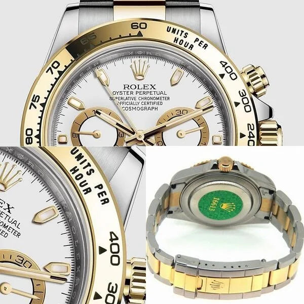 Rolex Gold-Silver Metal Strap Swiss Made Watch For Men