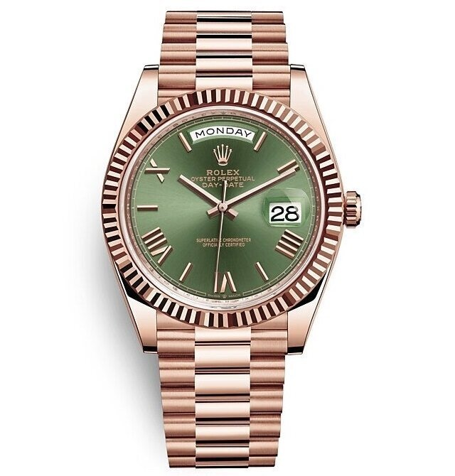 Branded Rolex Day-Date Oyster Green Watch For Men