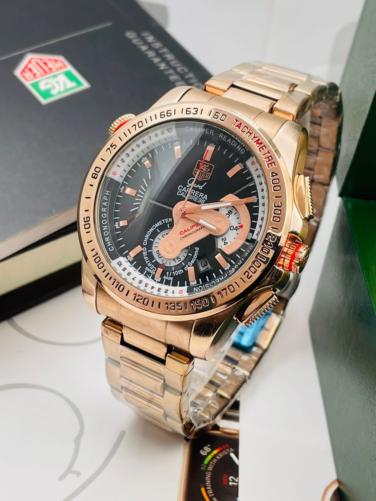 Spectacular Tag Heuer Chronograph Multi Dial Mens Watch