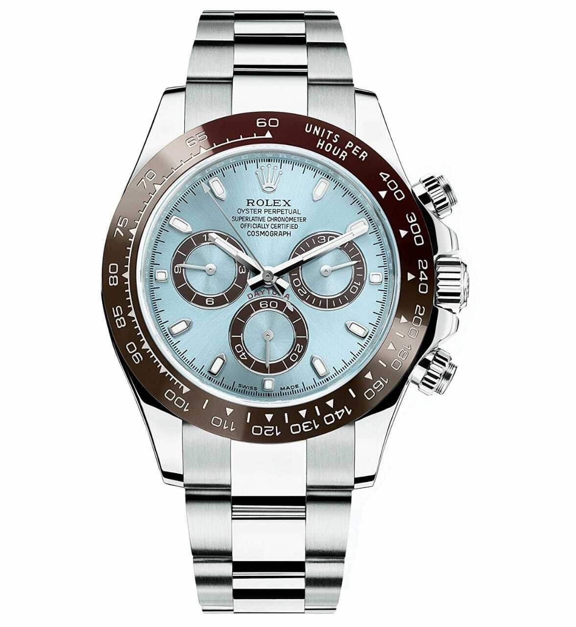 Rolex Multi Functional Silver Metal Strap Men's Watch