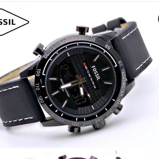 Fossil Black Dial Chronograph Analog For Men's Watch
