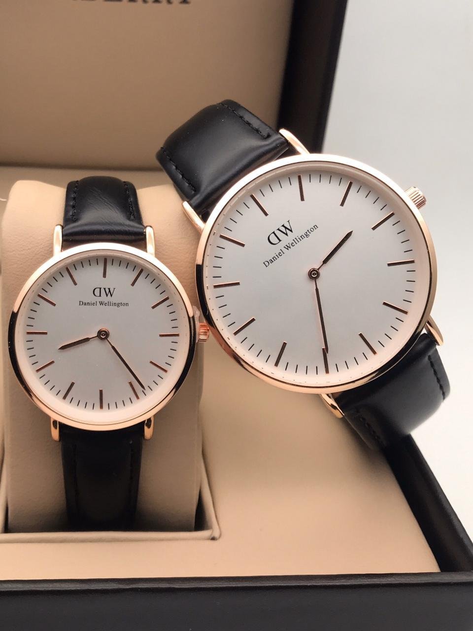 Royal Daniel Wellington Gray Dial New Leather Belt Couple Watch