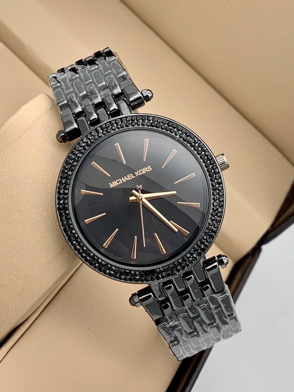 Classy Michael Kors Black Dial New Metal Belt Women’s Watch
