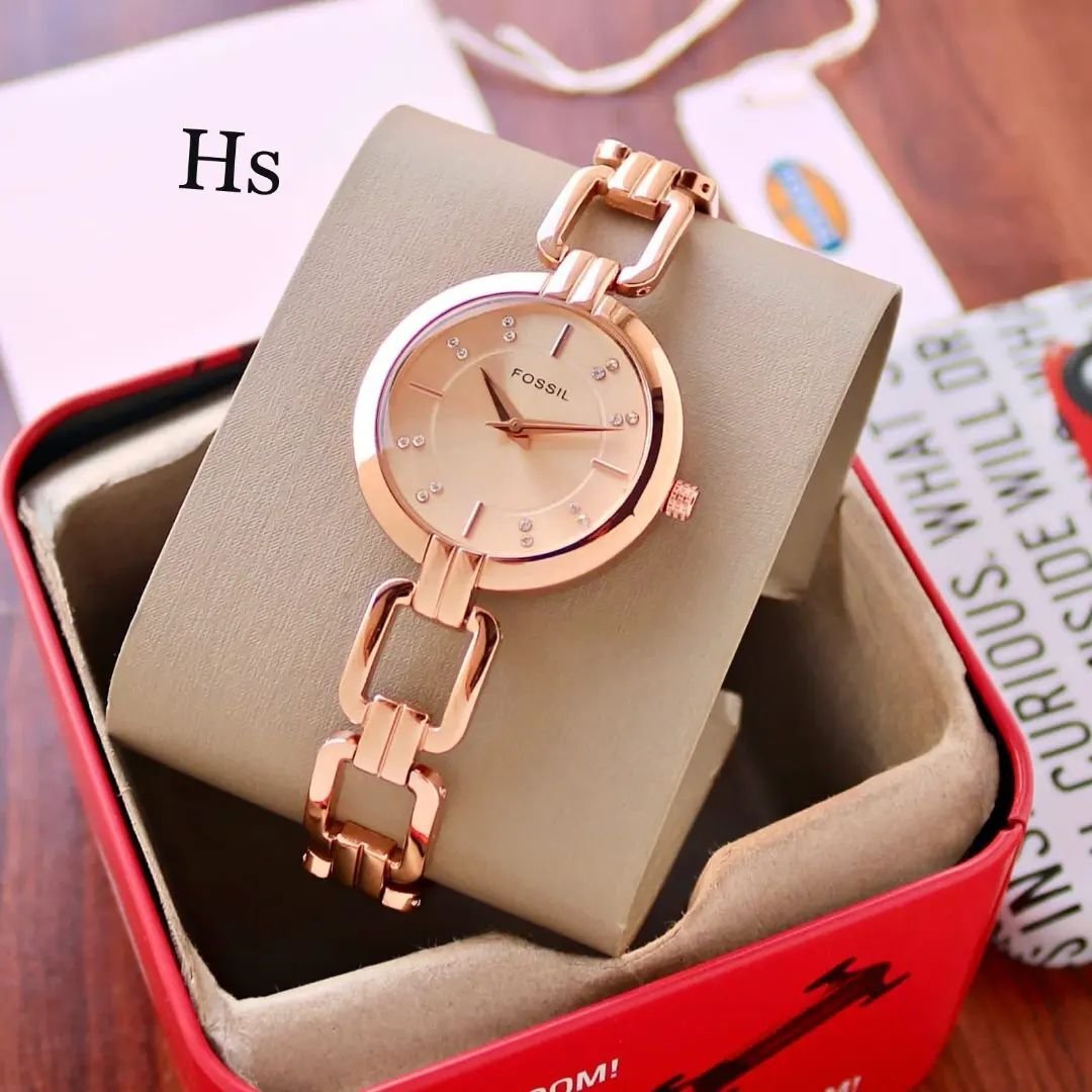 Fossil Full Rose Gold Premium Watch For Women