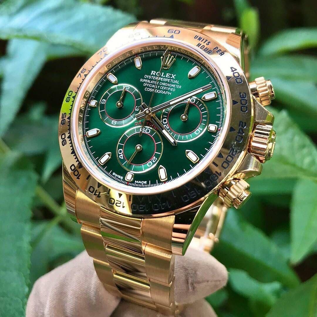 Rolex Gold Metal Strap Cosmography Watch For Men