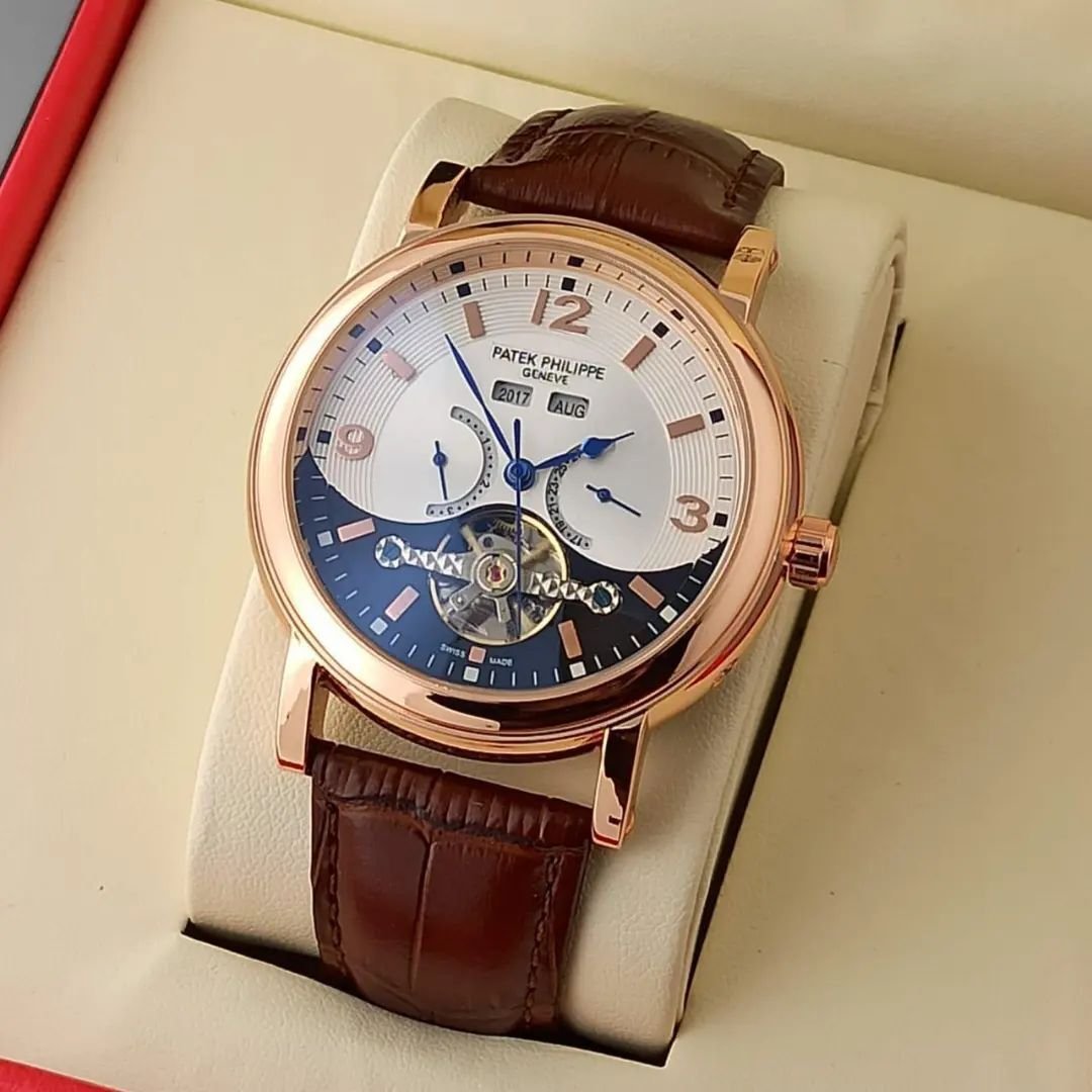 Patek Philippe Grand Complication Automatic Brown Leather Watch For Men