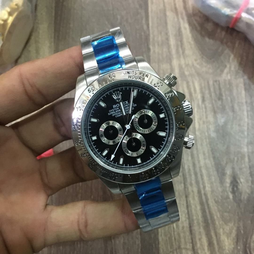 Rolex Premium Silver And Blue Metal Belt Men's Watch