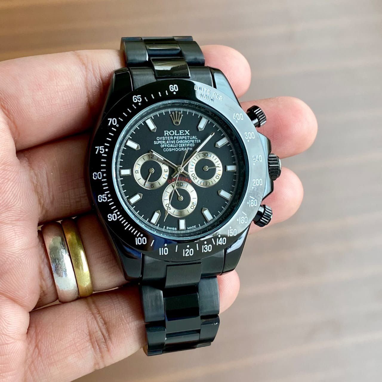 Rolex Full Black Daytona Men's Watch