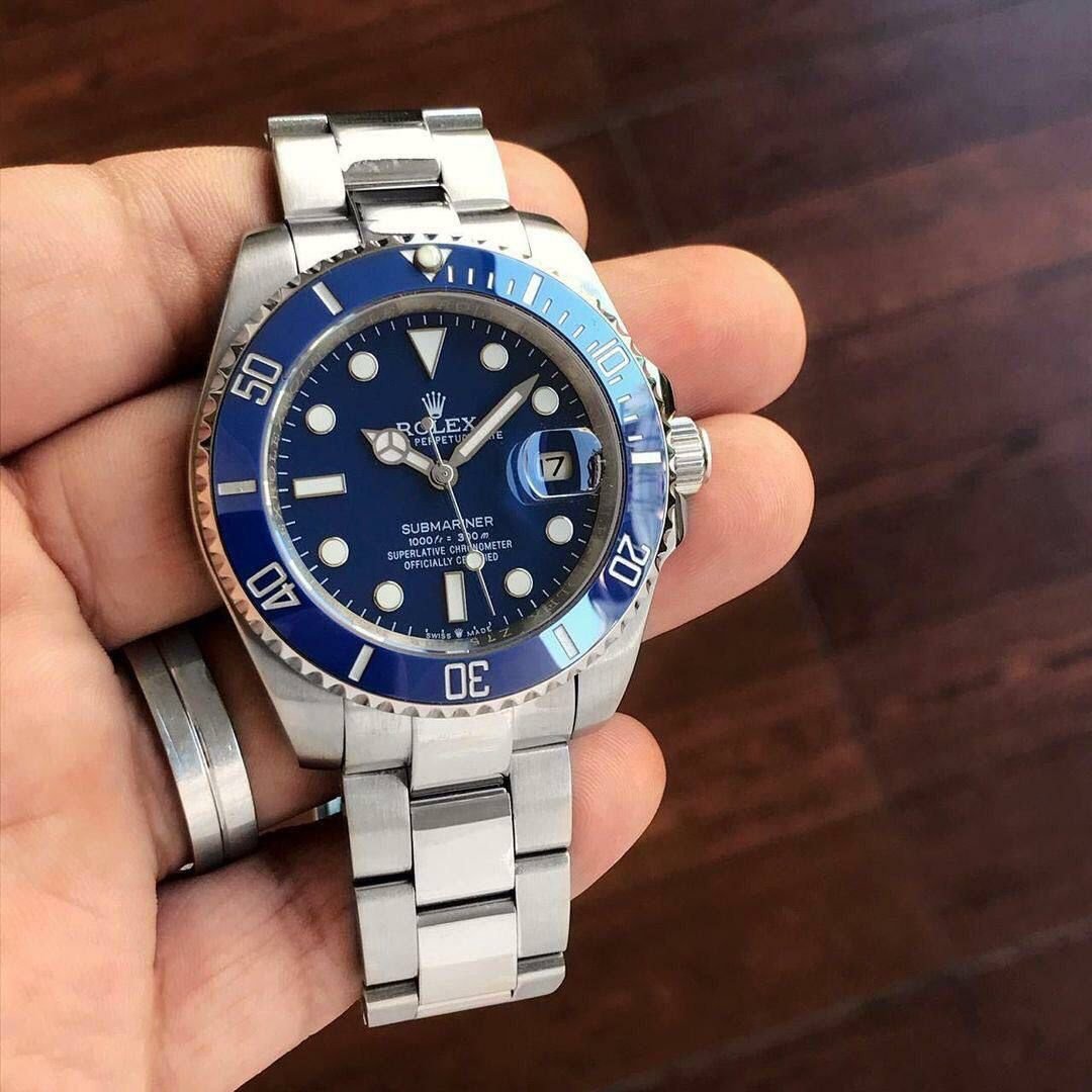 Marvellous Rolex Submariner Blue Dial Men's Watch