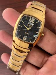 Rado Ceramic Full Gold  Black Dial Metal Men's Watch