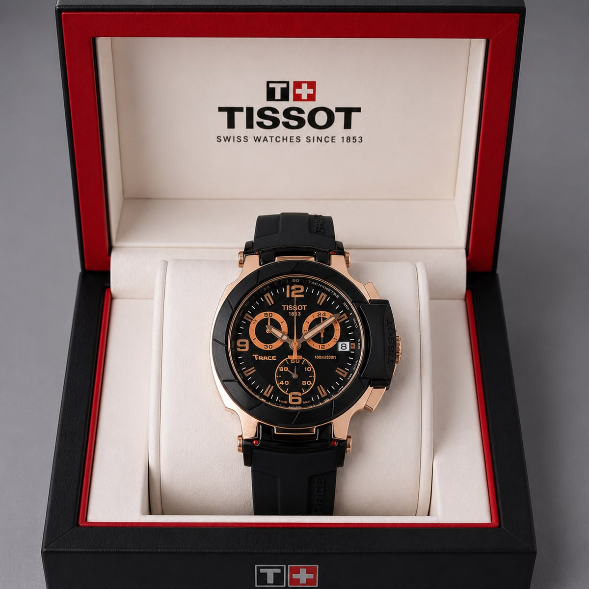 Tissot T-Race Men’s Red Strap Chronograph Watch