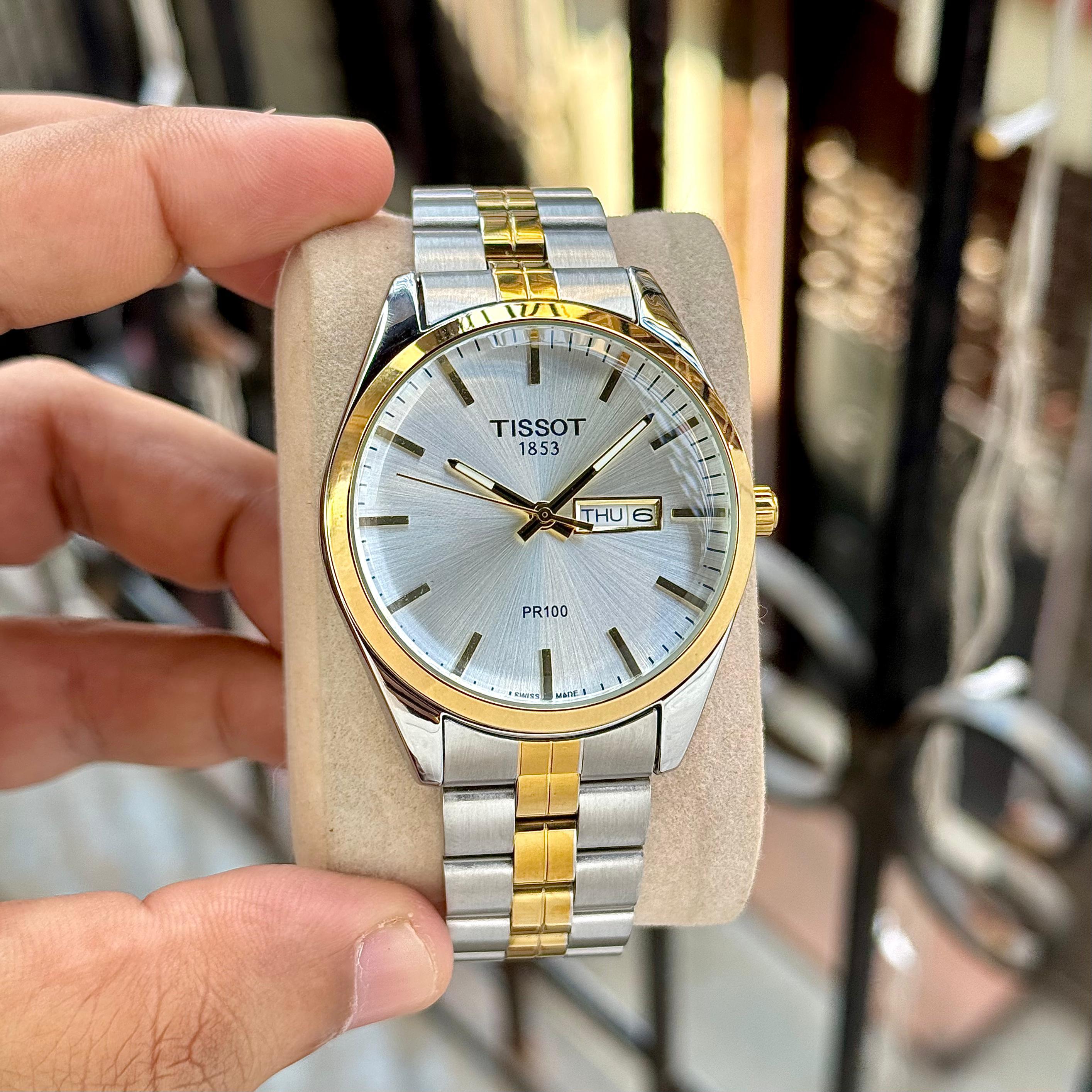 Tissot PR-100 Classic Day & Date Display Men's Watch