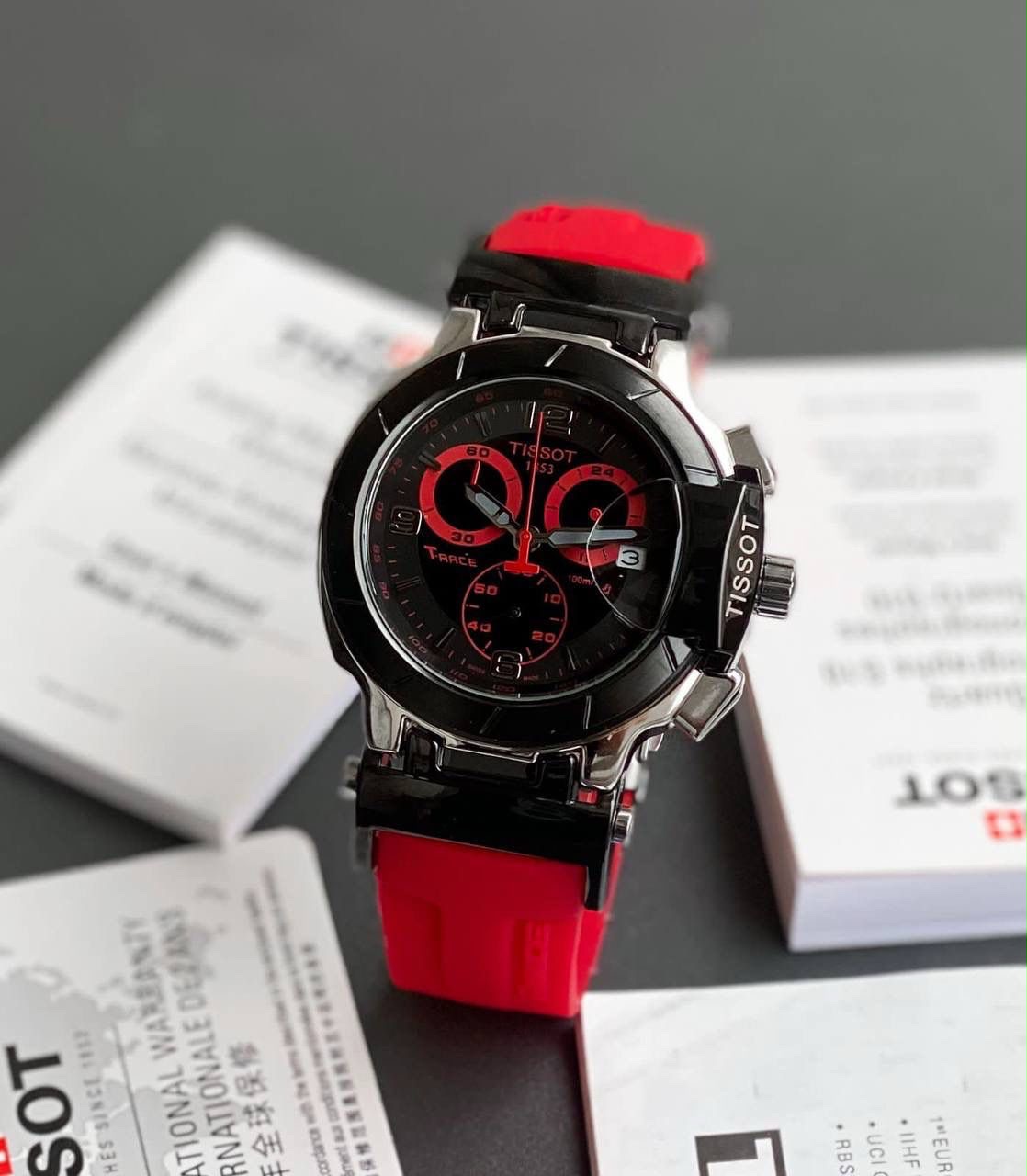 Tissot T-Race Black Dial Chronograph Men's Watch