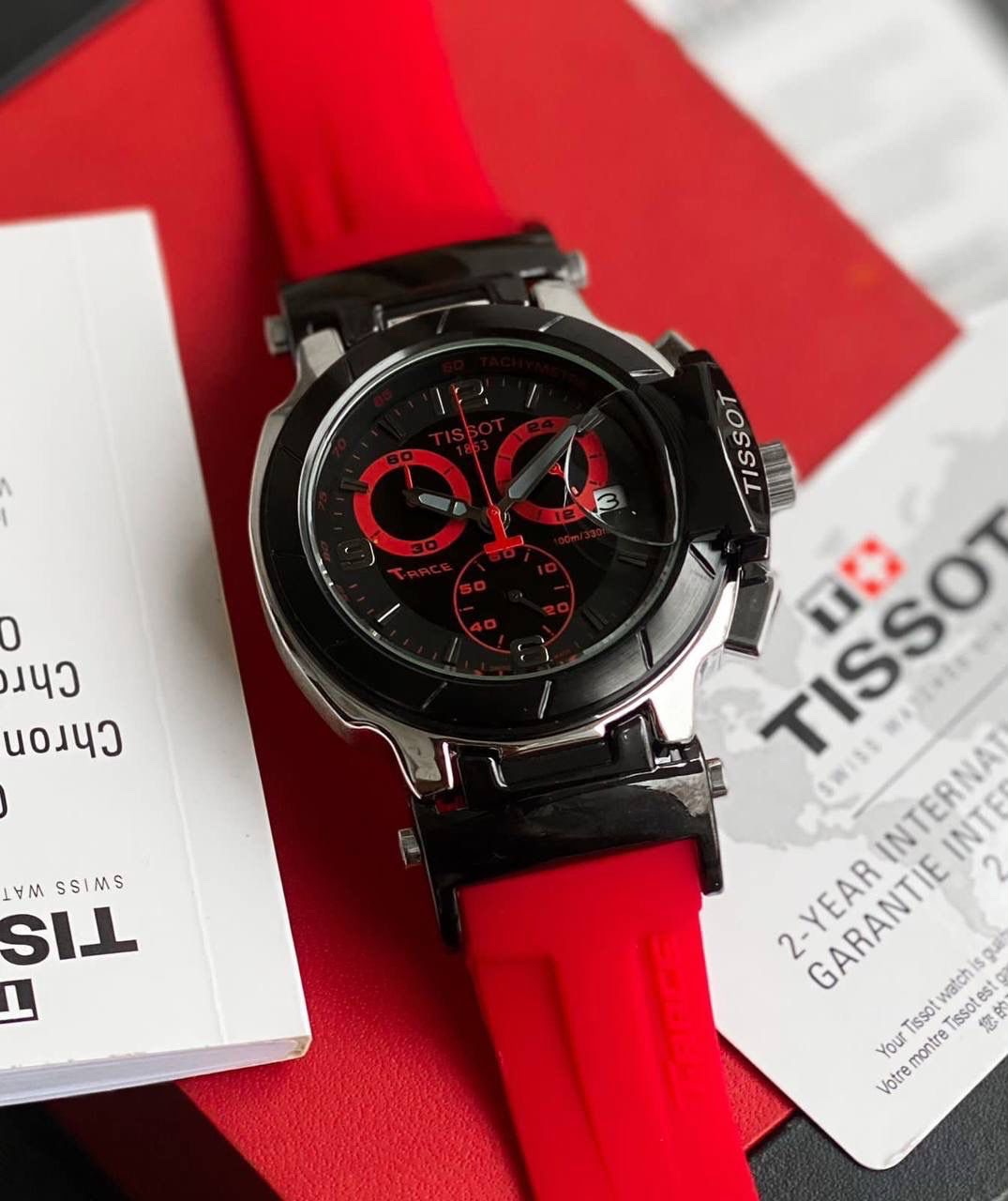 Tissot T-Race Black Dial Chronograph Men's Watch