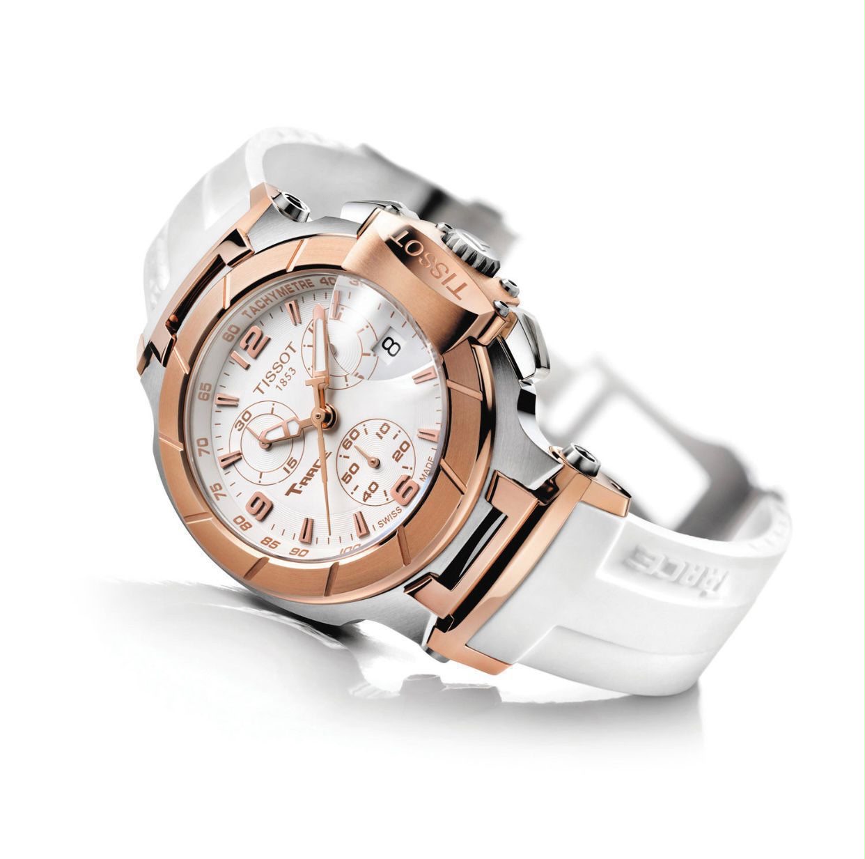 Tissot T-Race White Dial Chronograph Men's Watch