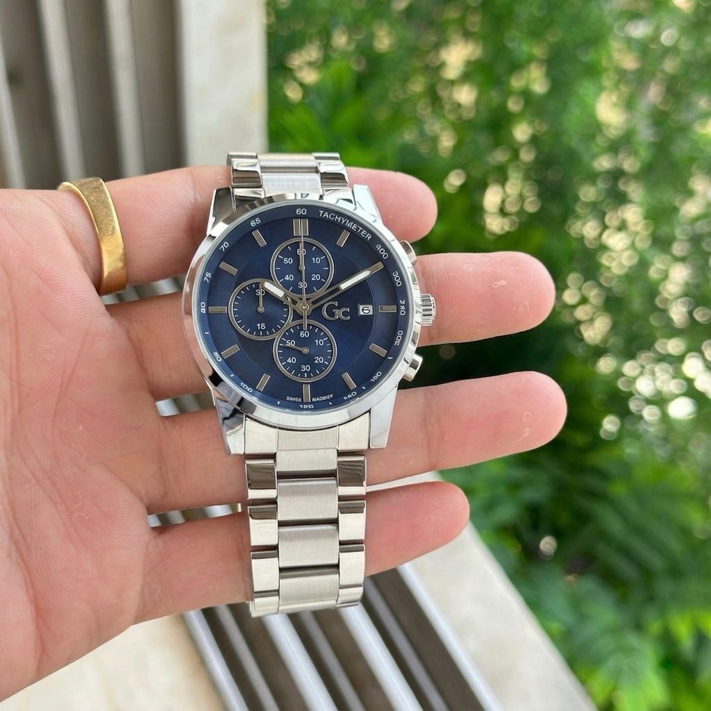 Guess Chronograph Blue Dial Men's Watch