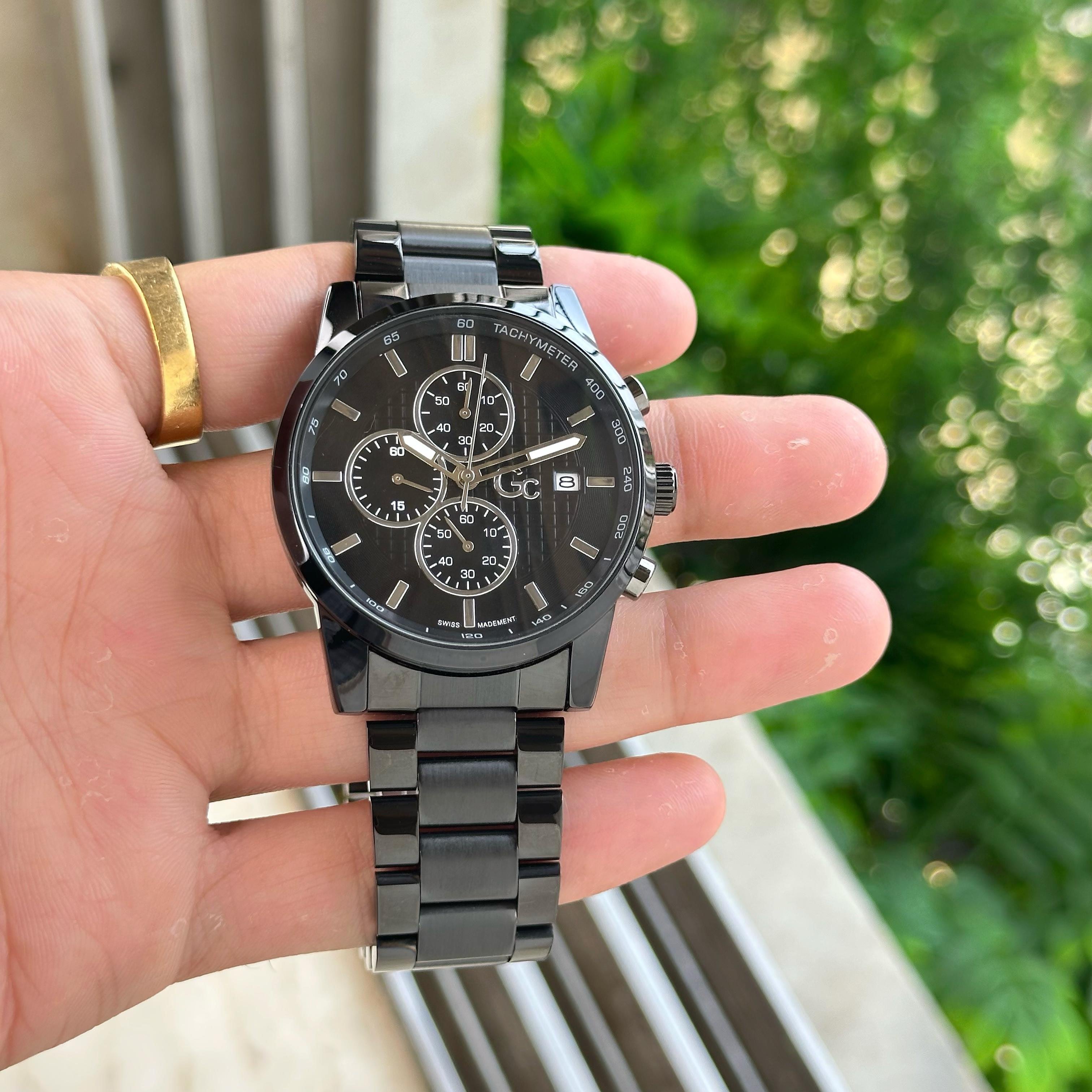 Guess Chronograph Black Dial Men's Watch