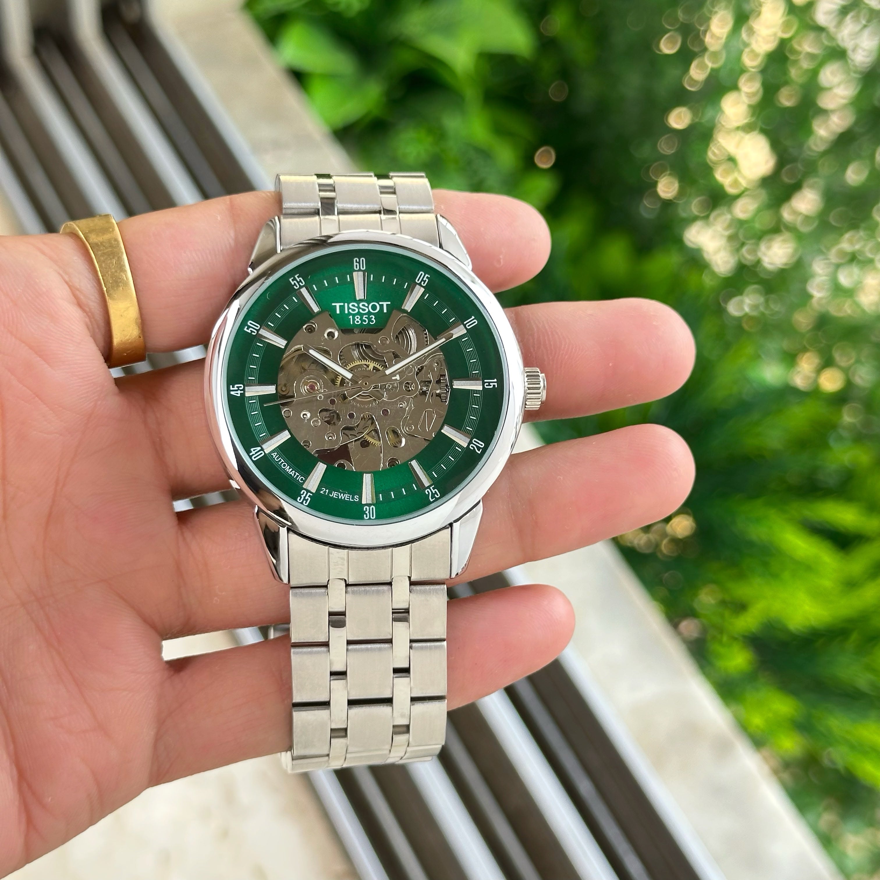 Tissot Mechanical Green Dial Men's Watch