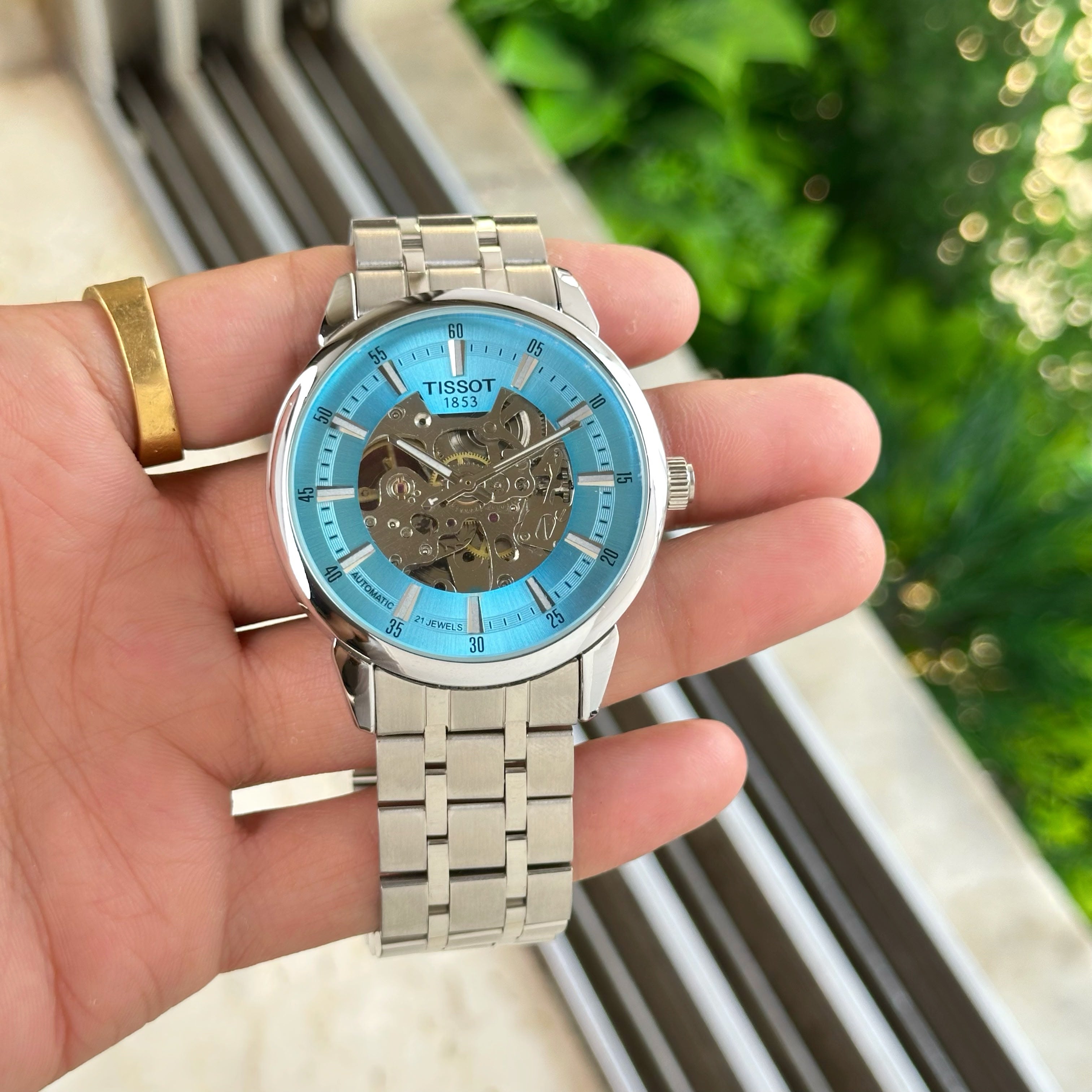 Tissot Mechanical Blue Dial Men's Watch
