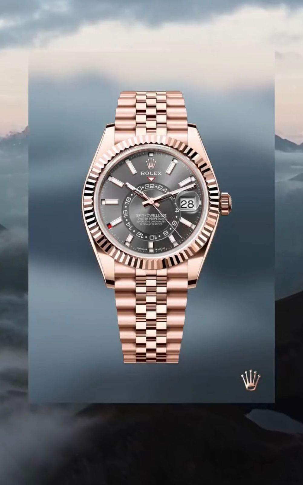 Rolex Sky Dweller Grey Dial Men's Watch