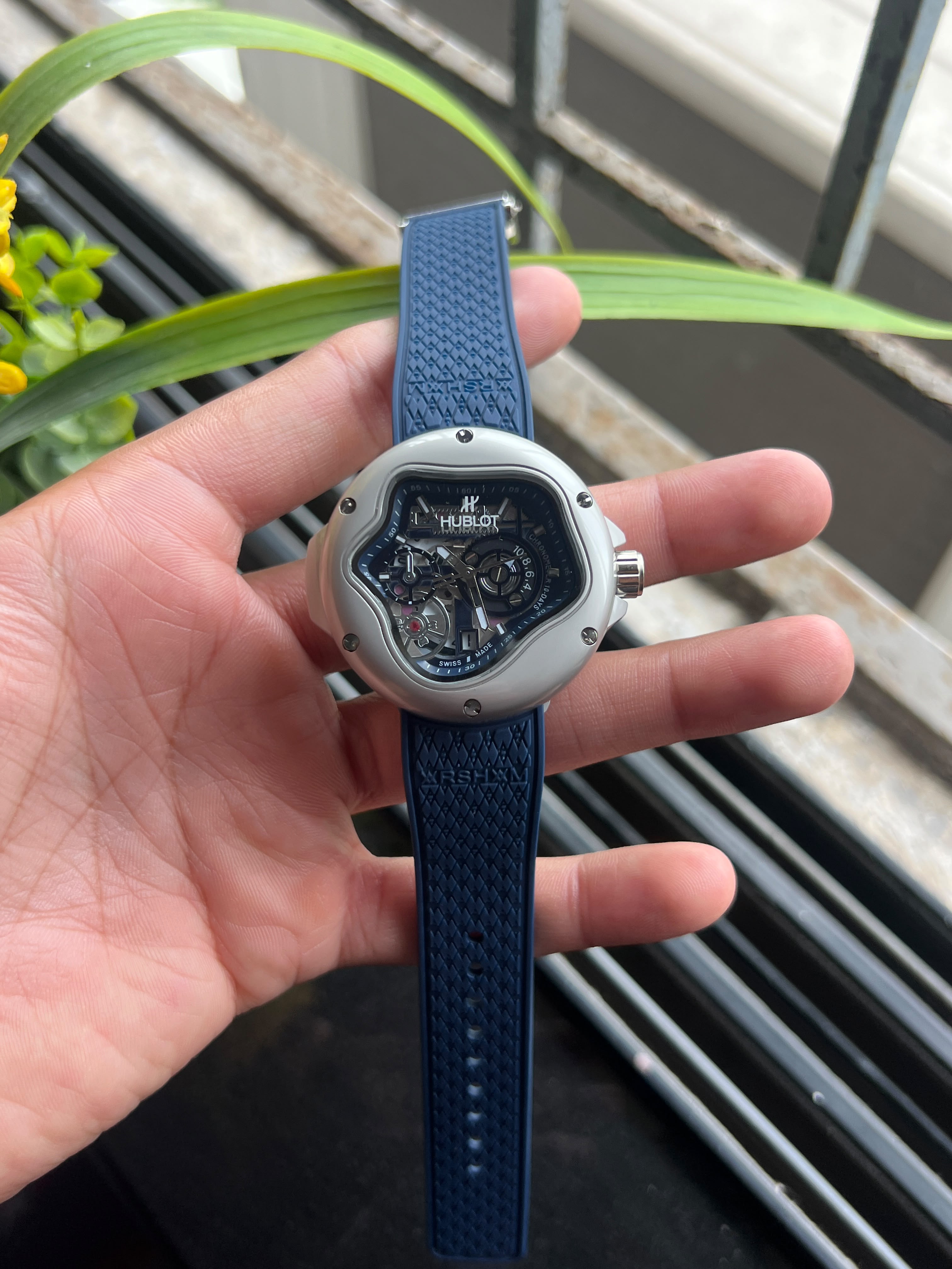 Hublot Big Ban Blue Silicon Men's Watch