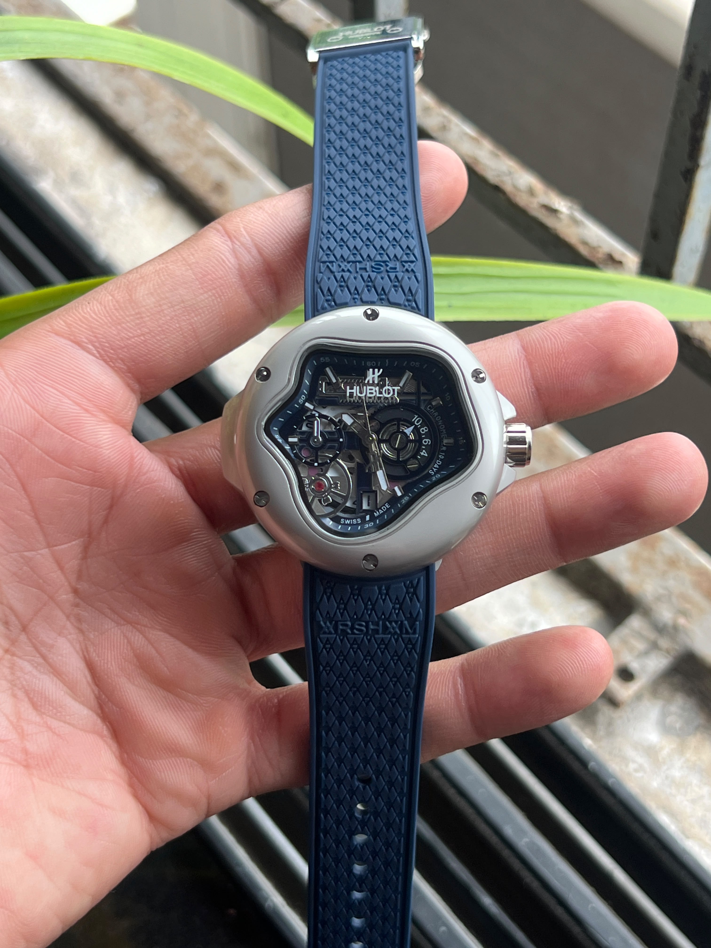 Hublot Big Ban Blue Silicon Men's Watch