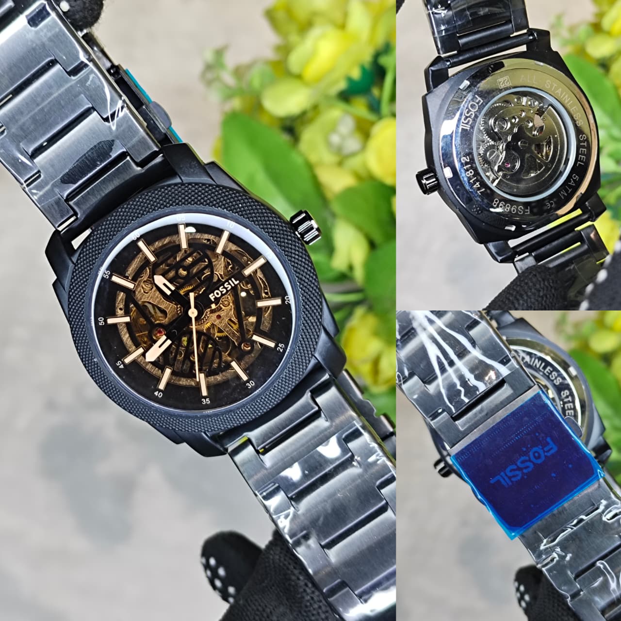 Fossil Automatic Chronograph Metal Belt Men's Watch