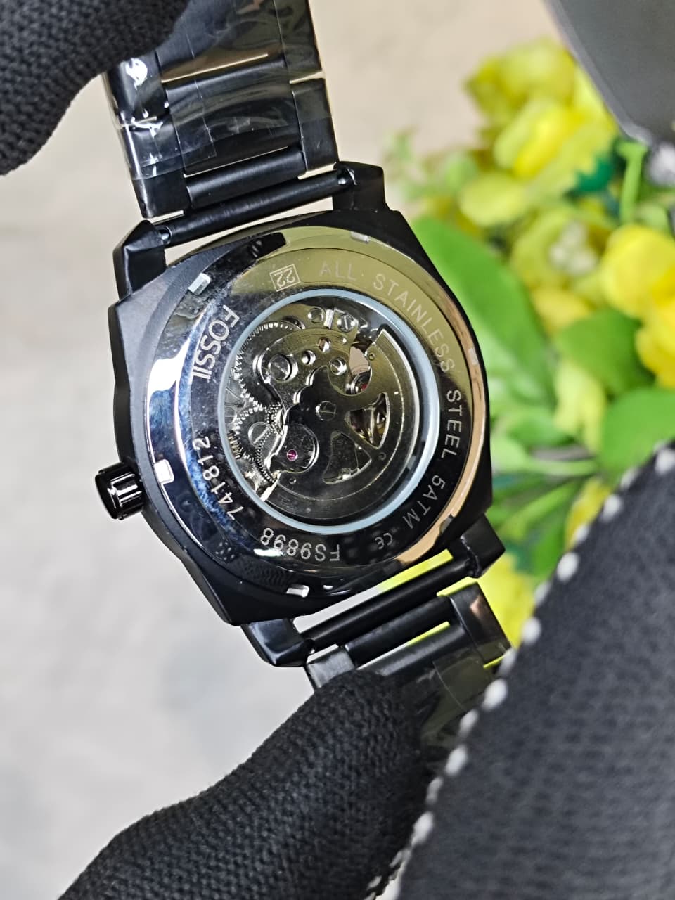 Fossil Automatic Chronograph Metal Belt Men's Watch