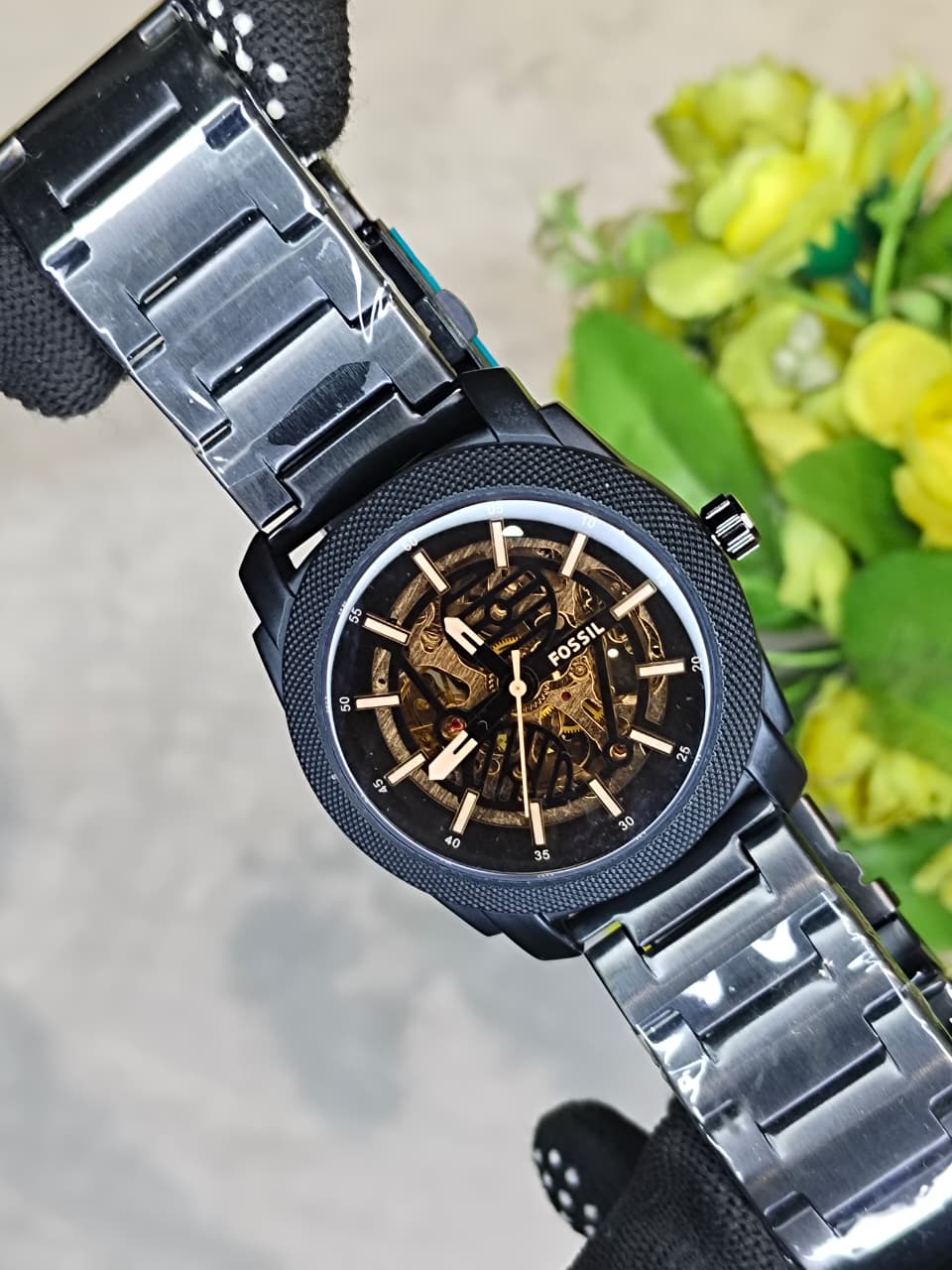 Fossil Automatic Chronograph Metal Belt Men's Watch
