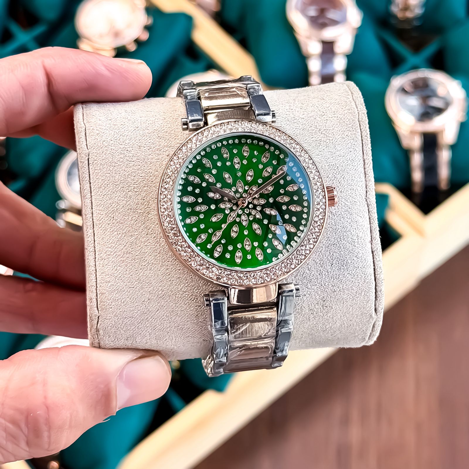 Michael Kors Diamond Studded Bezel Women's Watch