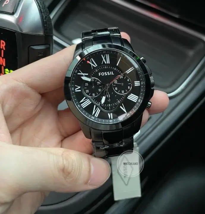 Fossil Grant Black Dial Watch For Men