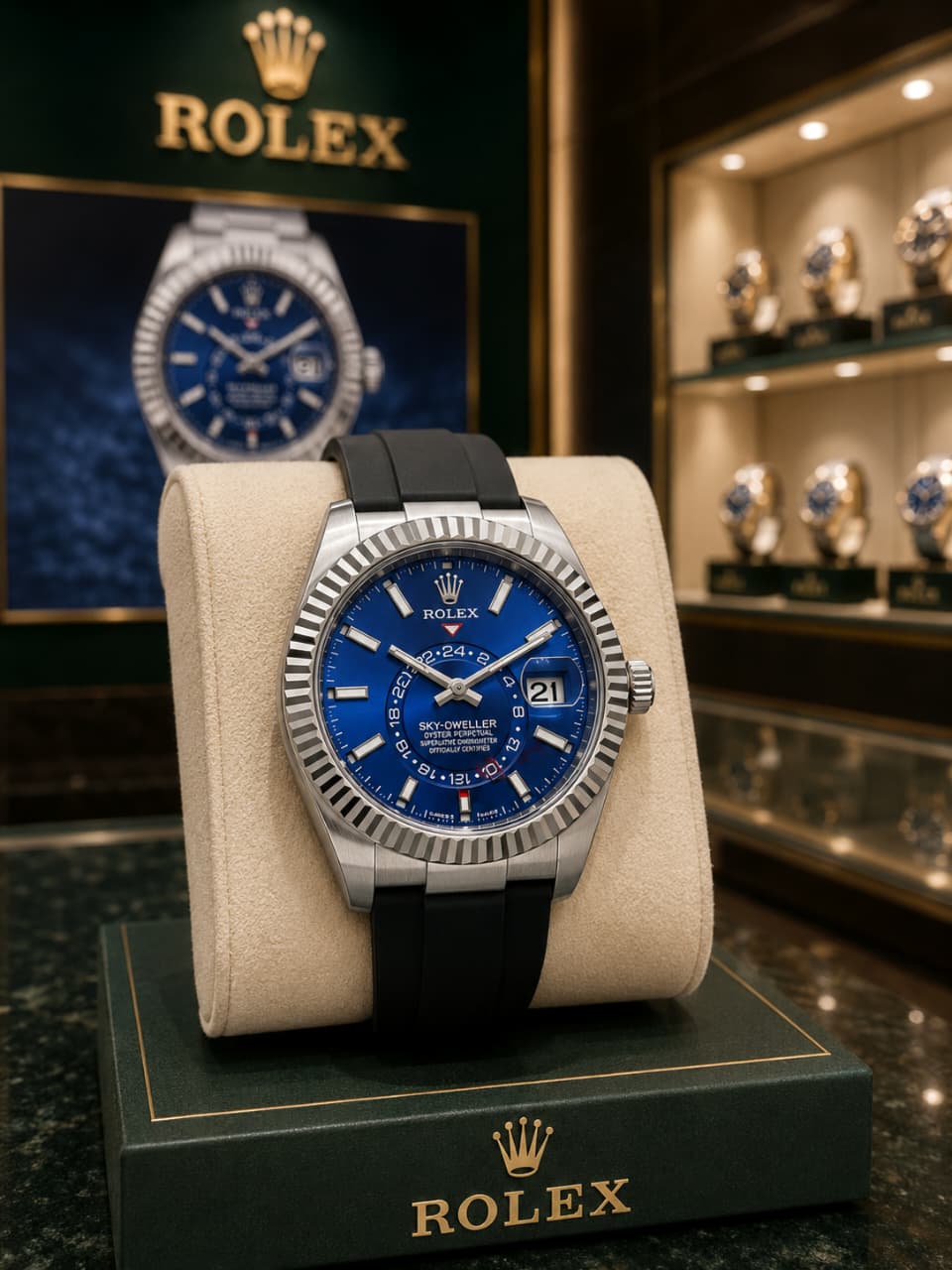 Rolex Sky-Dweller Oysterflex Men's Watch