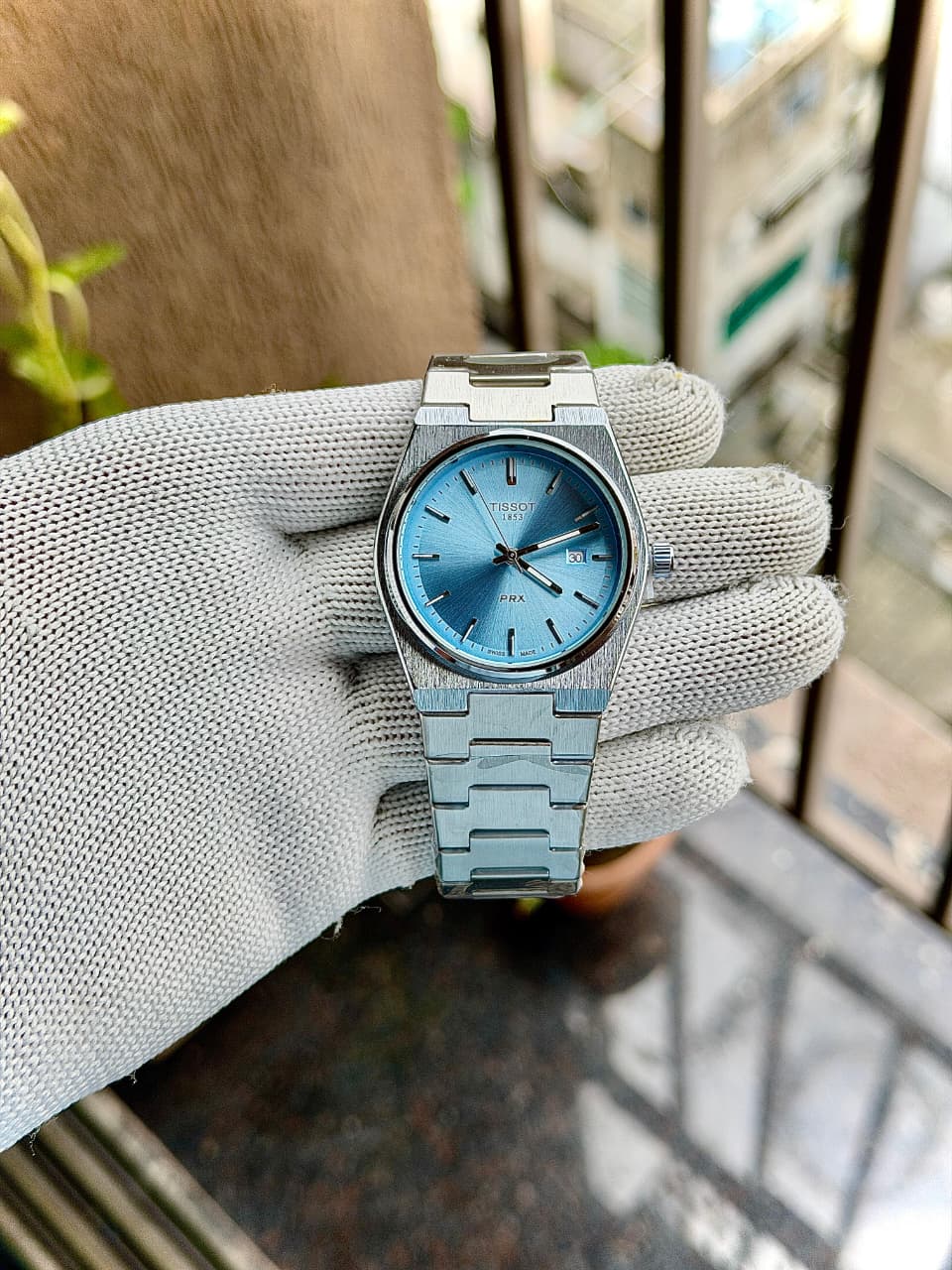 Tissot 1853 PRX Silver Sky-Blue Men's Watch