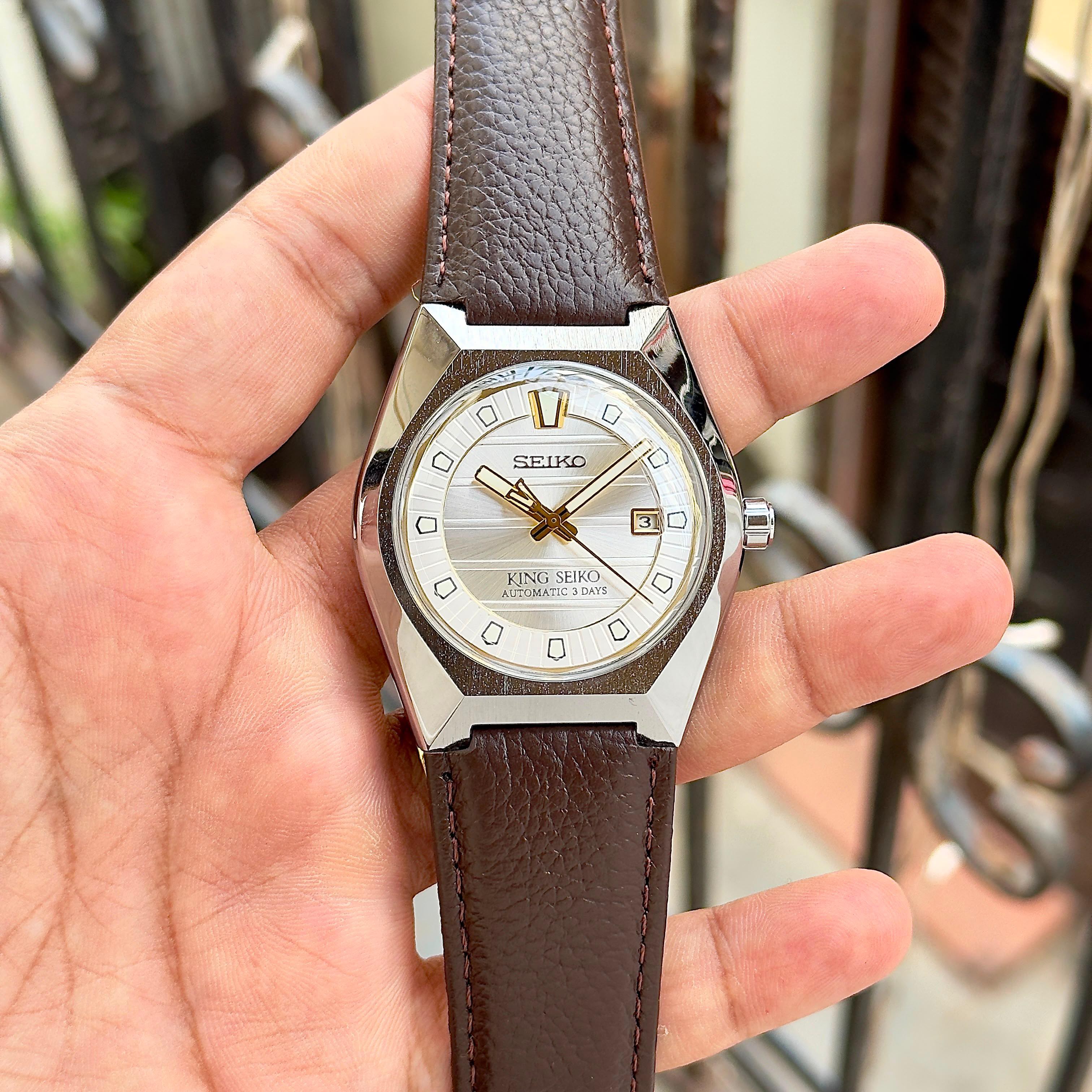 Seiko Premium Automatic Leather Belt Men's Watch