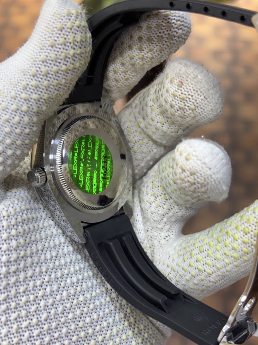 Rolex Sky-Dweller Oysterflex Green Dial Men's Watch