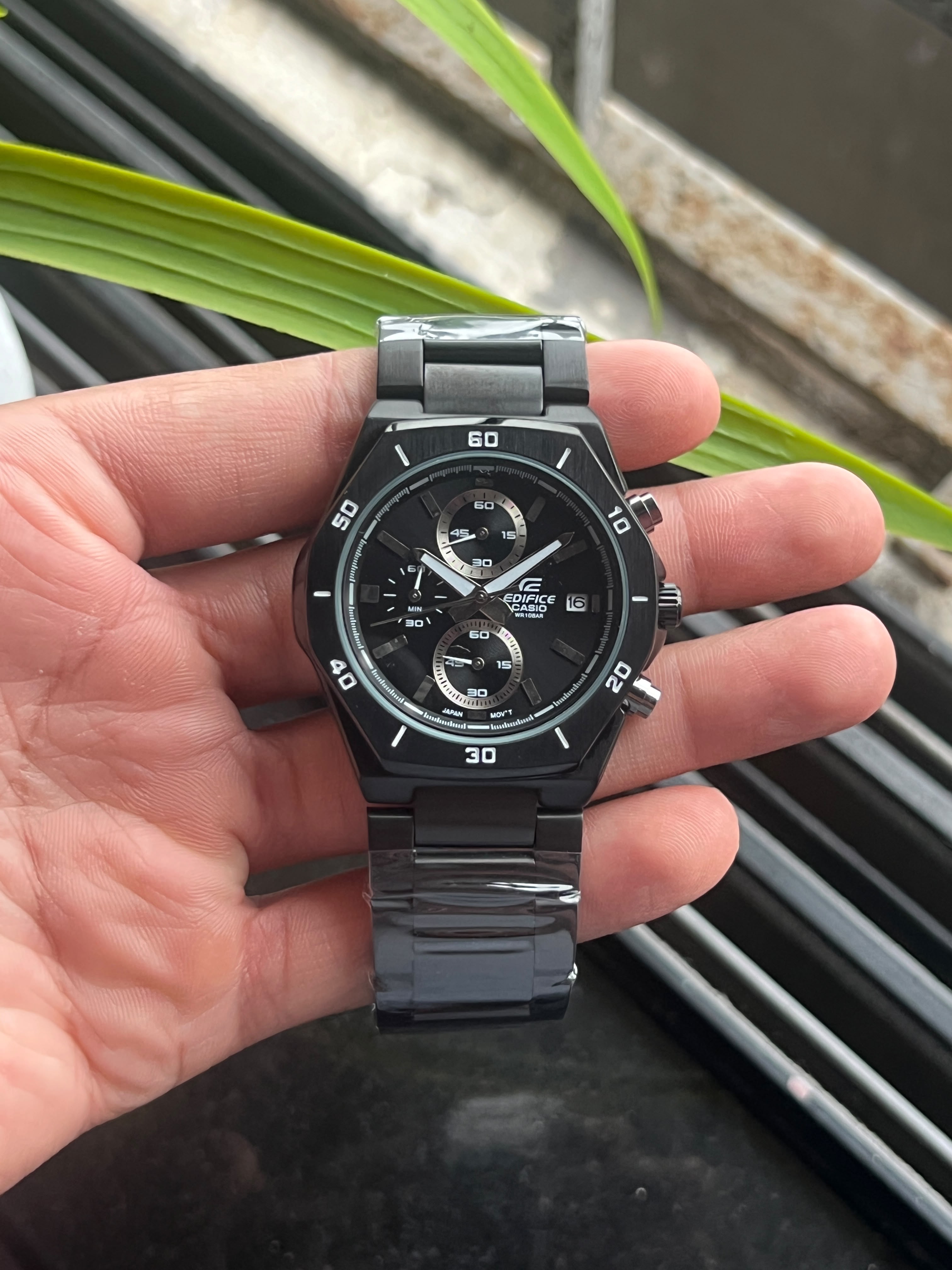 Casio Edifice Black Chronograph Men's Watch