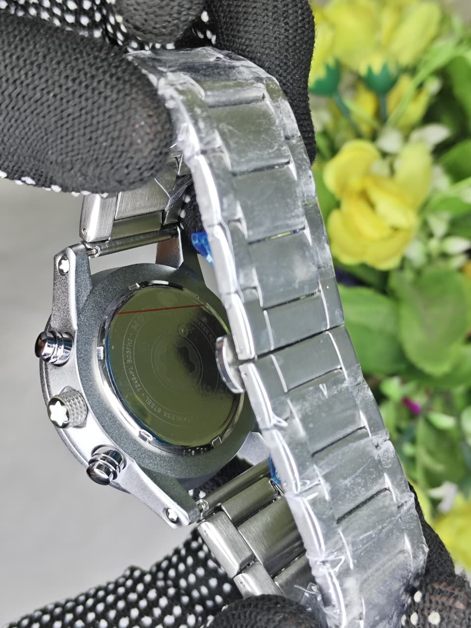 Mont Blanc Silver Grey Dial Men's Watch