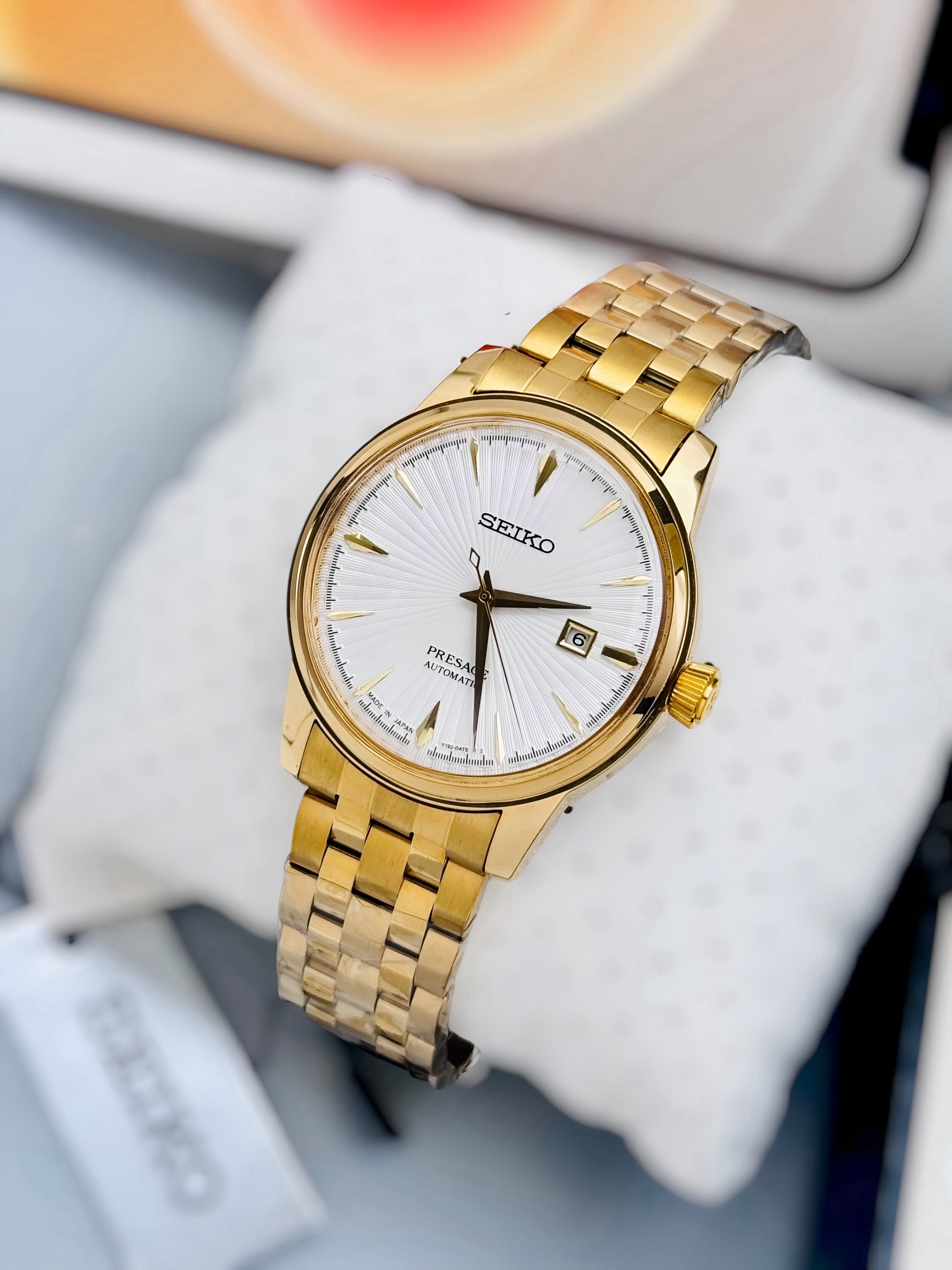 Seiko Automatic White Dial Men's Watch