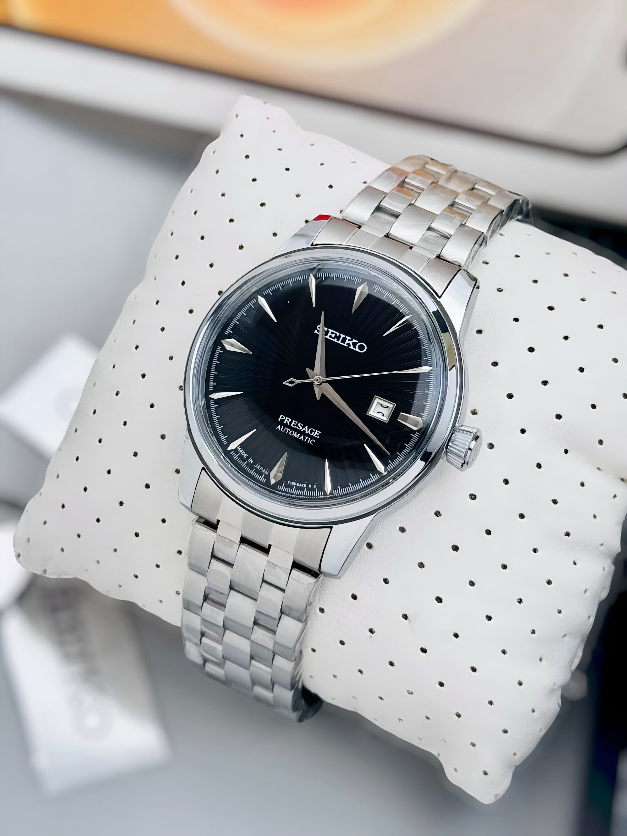 Seiko Automatic Black Dial Men's Watch