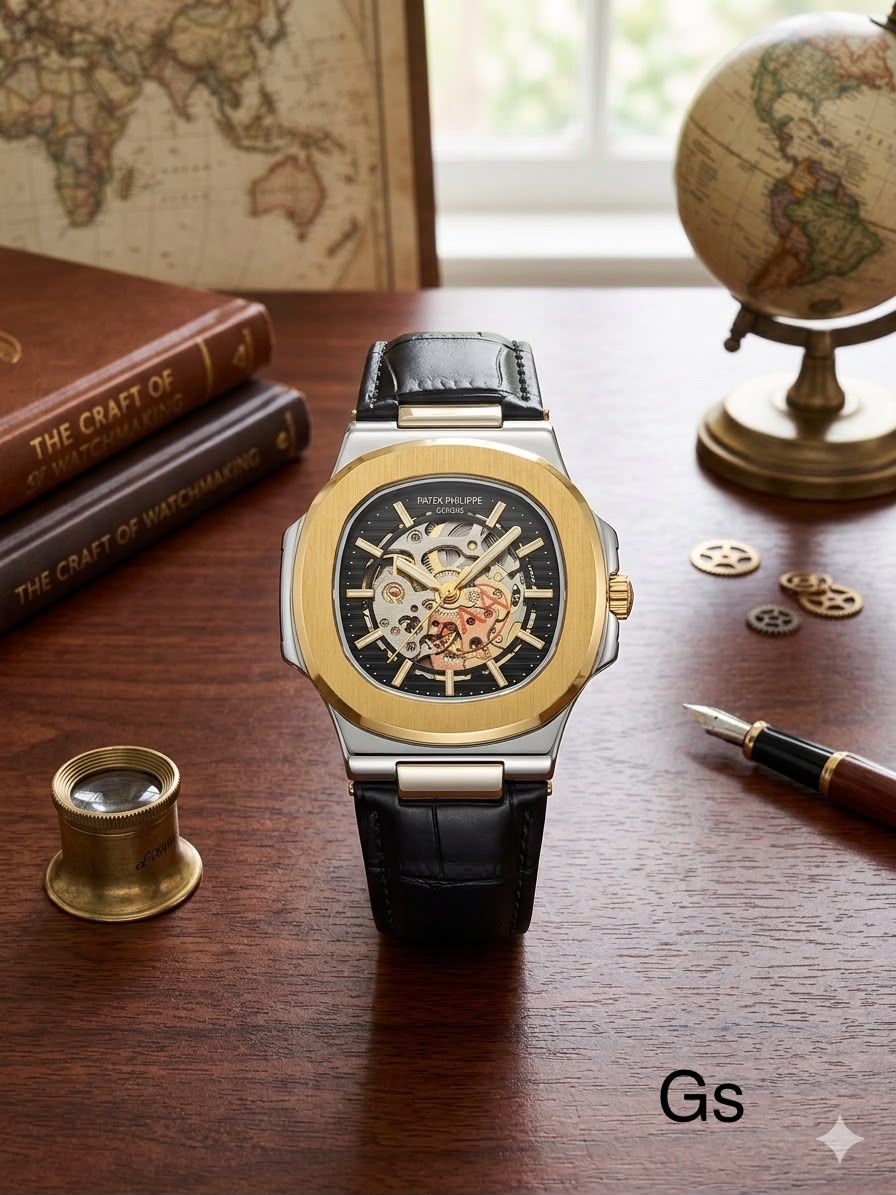 Patek Philippe Leather Belt Automatic Men’s Watches
