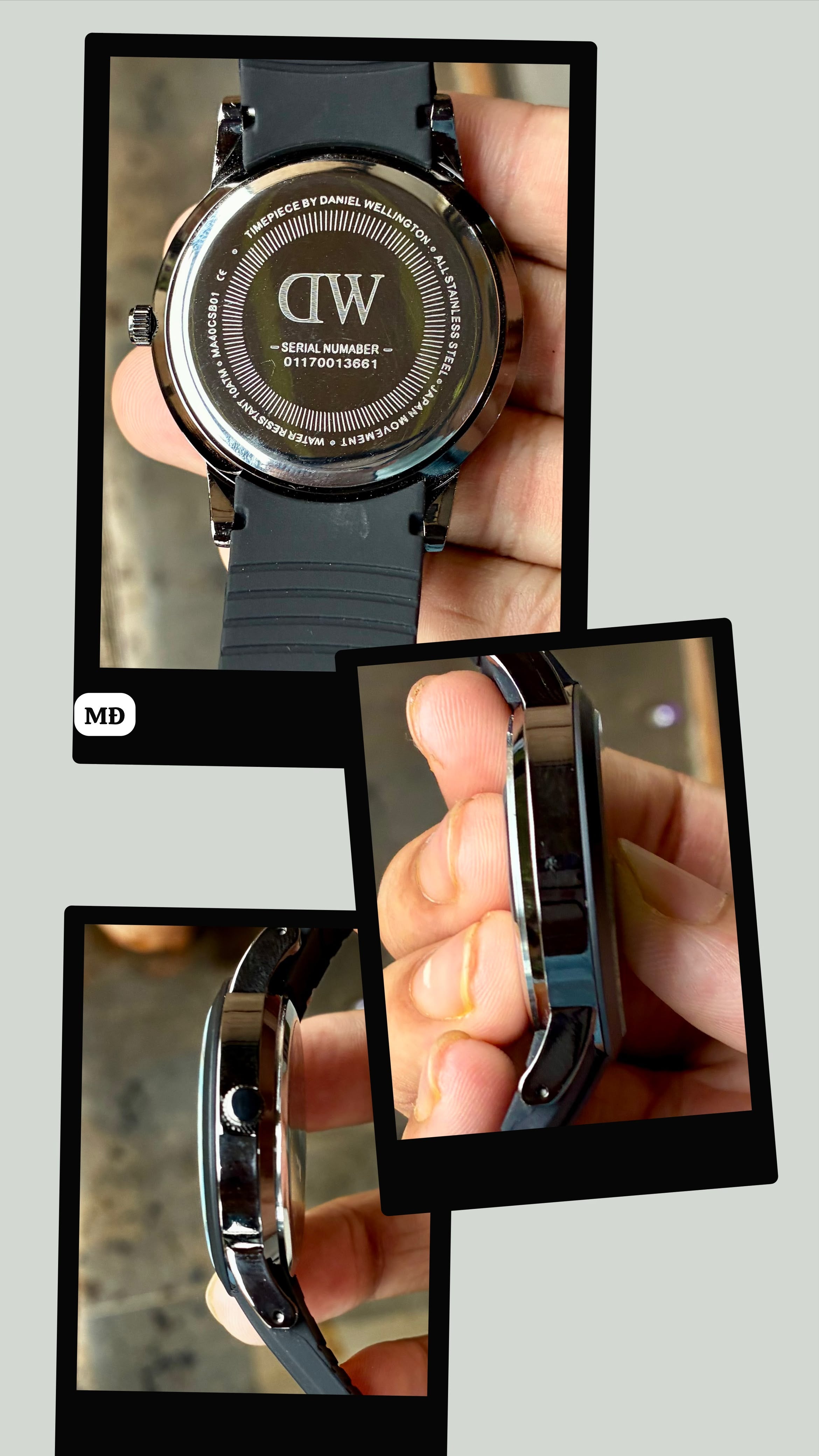 Daniel Wellington Silicone Strap Sporty Look Men's Watch