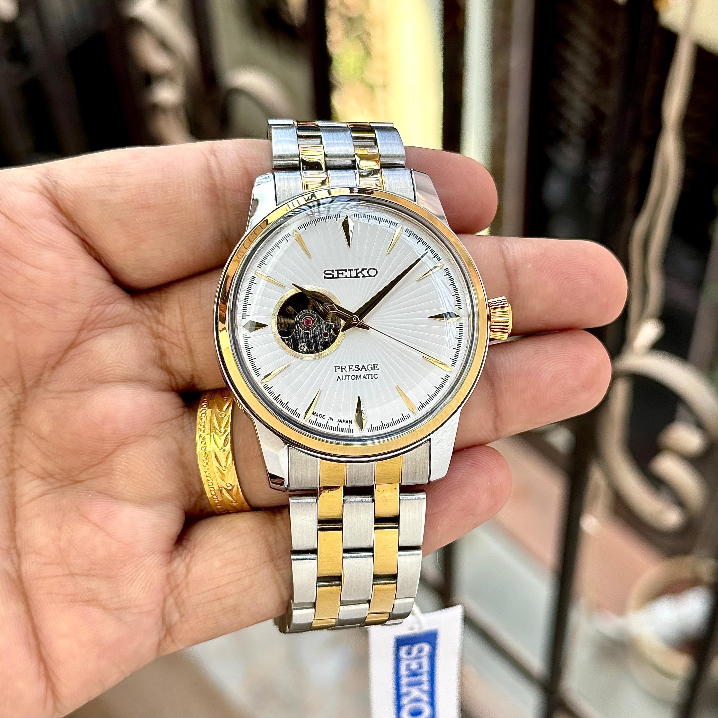 Seiko Presage Automatic Two Tone White Men's Watch