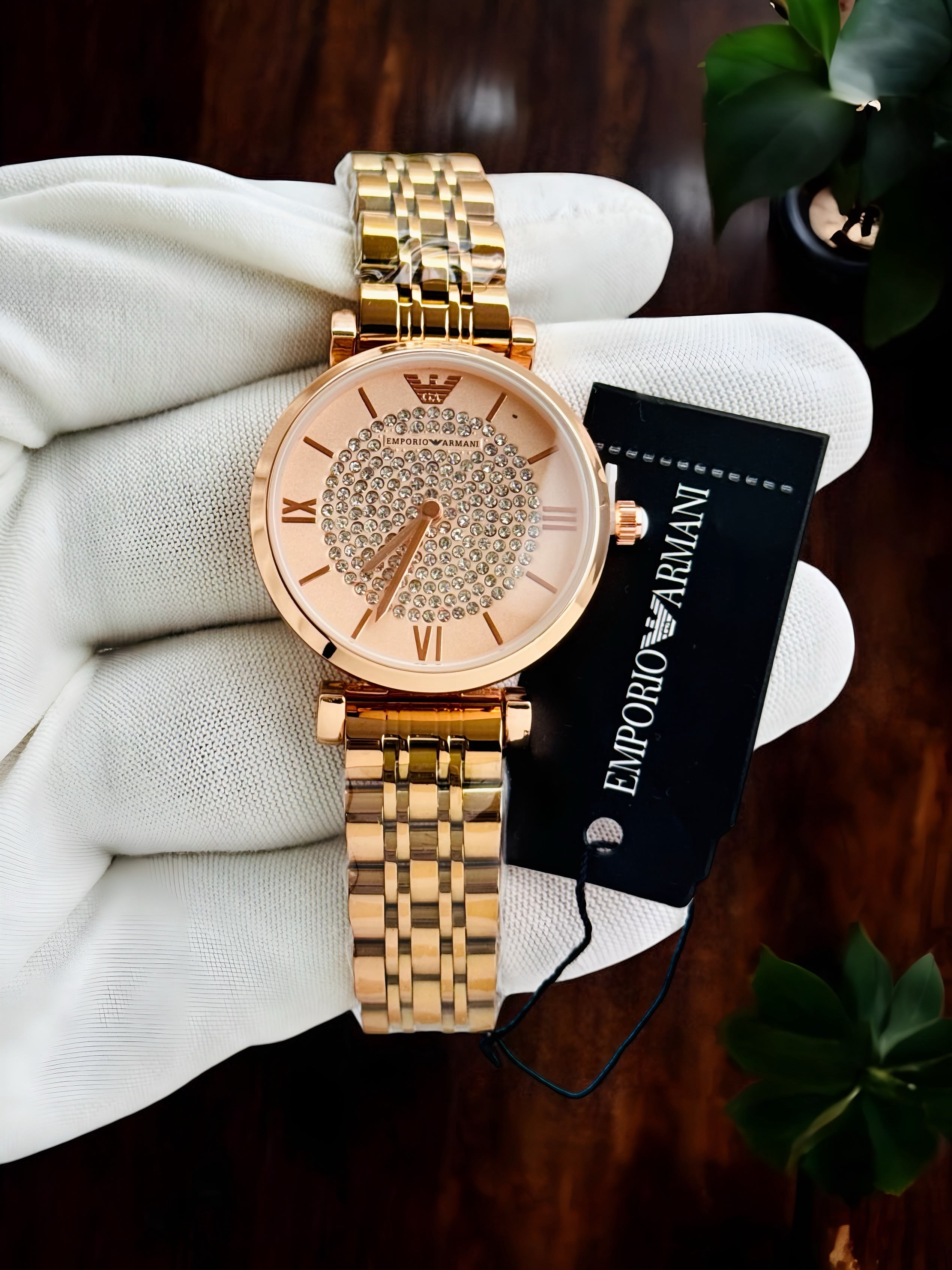 Emporia Armani Diamond Studded Women's Watch
