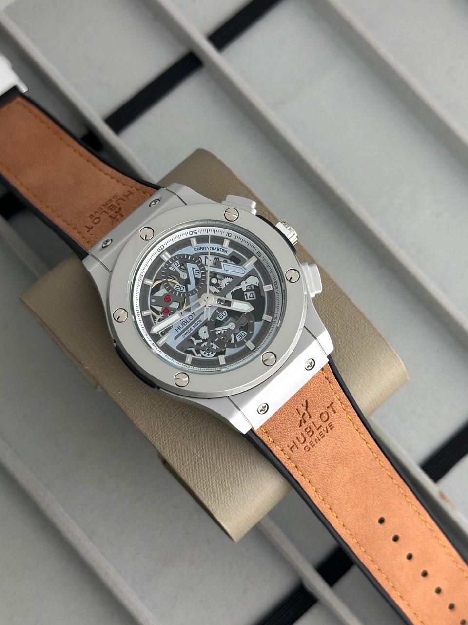 Hublot Mechanical Brown Movement Sporty Men's Watch