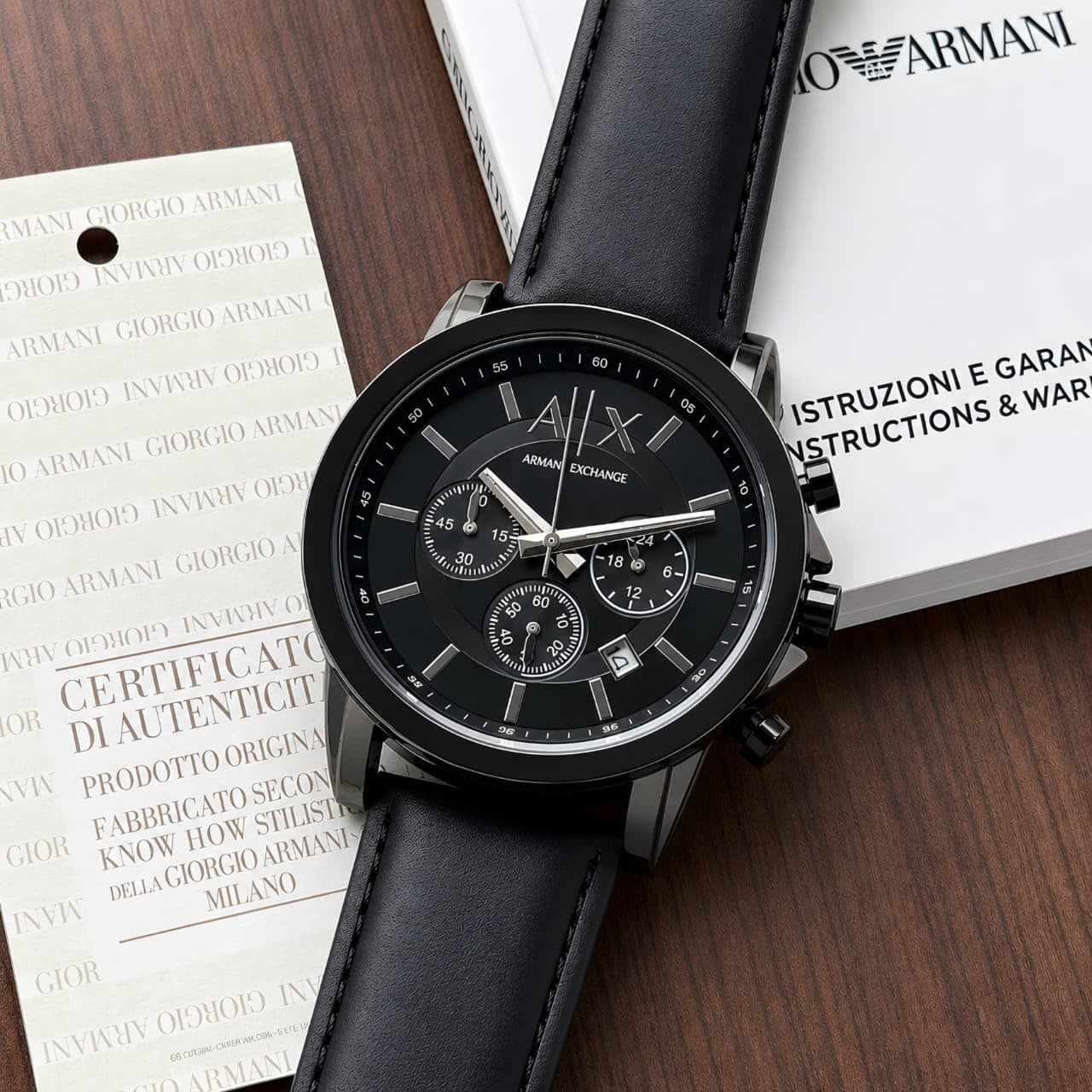 Armani Exchange Black Dial Men's Watch