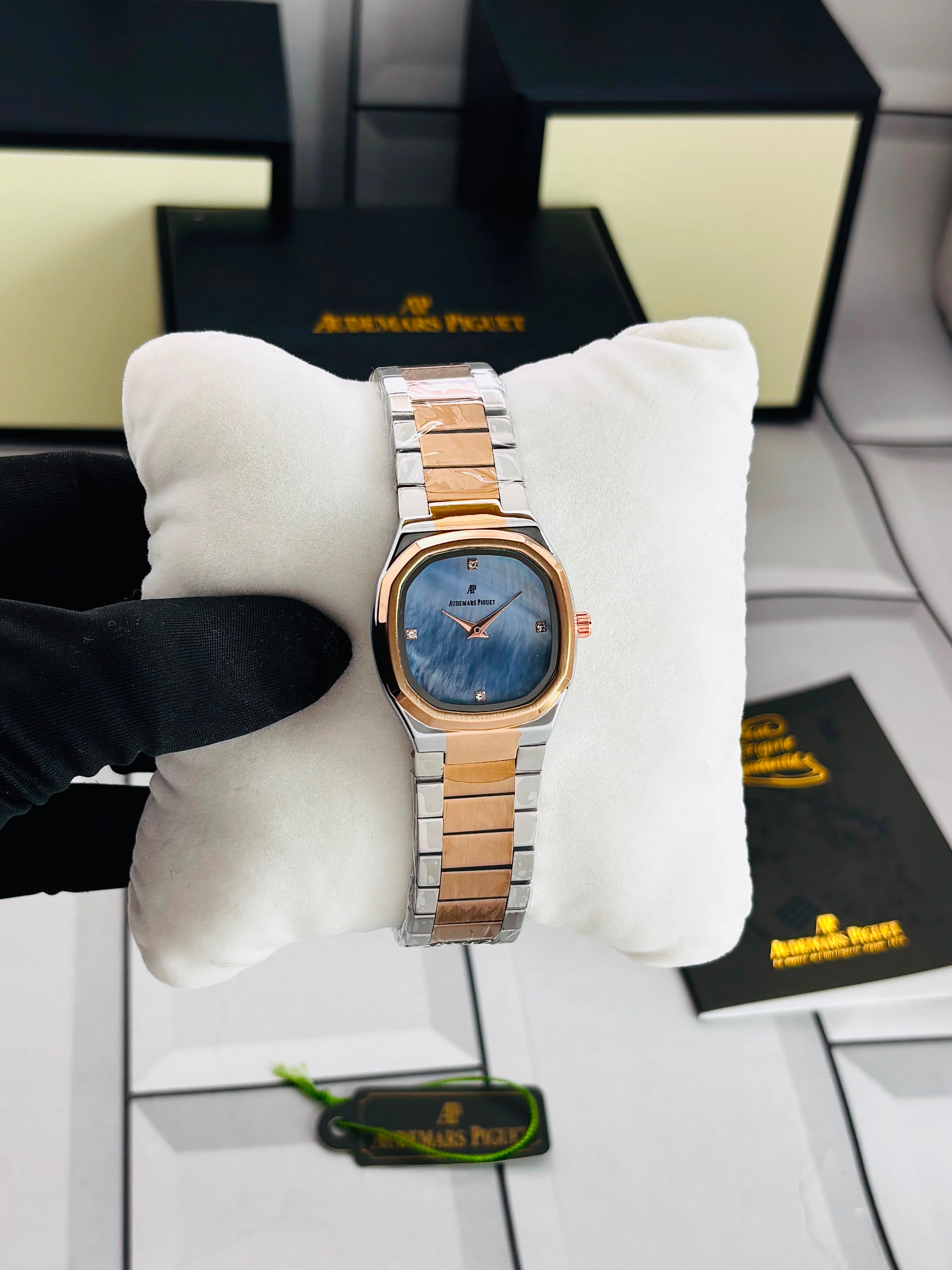 Audemars Piguet Inspired Blue Dial Women's Luxury Watch