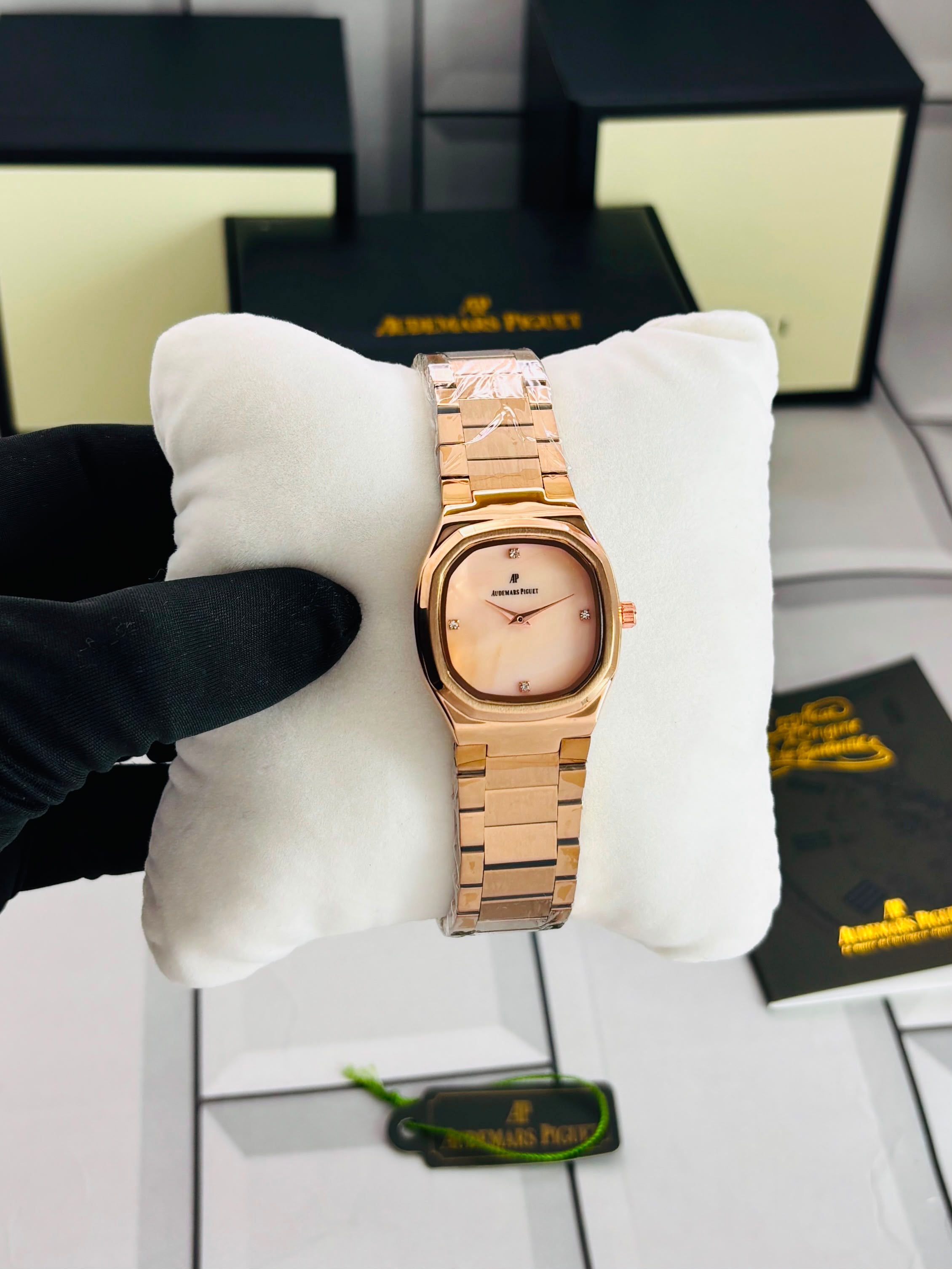 Audemars Piguet Inspired Gold Dial Women's Luxury Watch